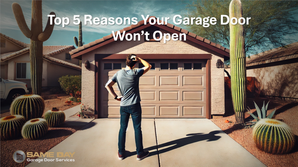 Garage door won't open