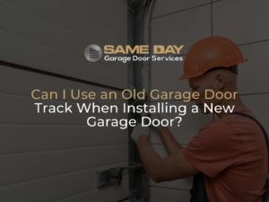 Using old tracks to install a garage door in Arizona