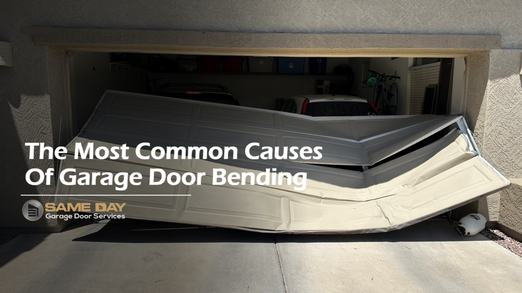 garage door bending